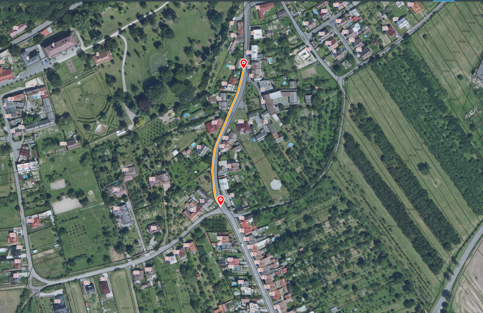chodníky