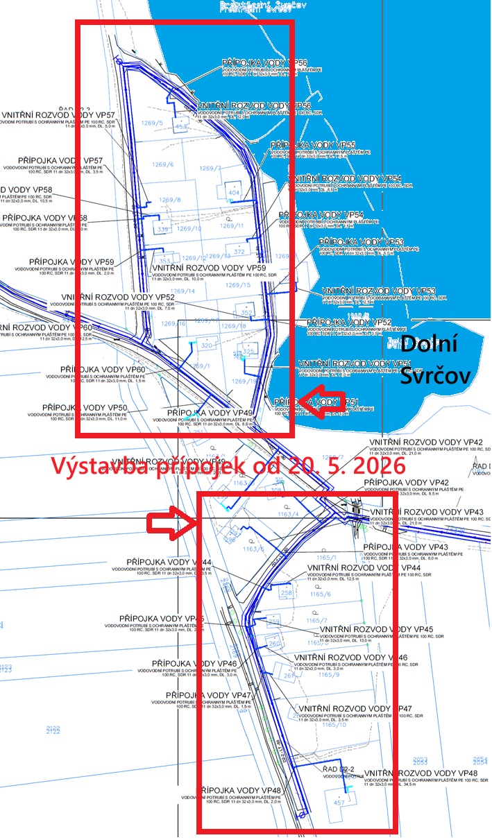 Výstavba přípojek od 20. května 2026